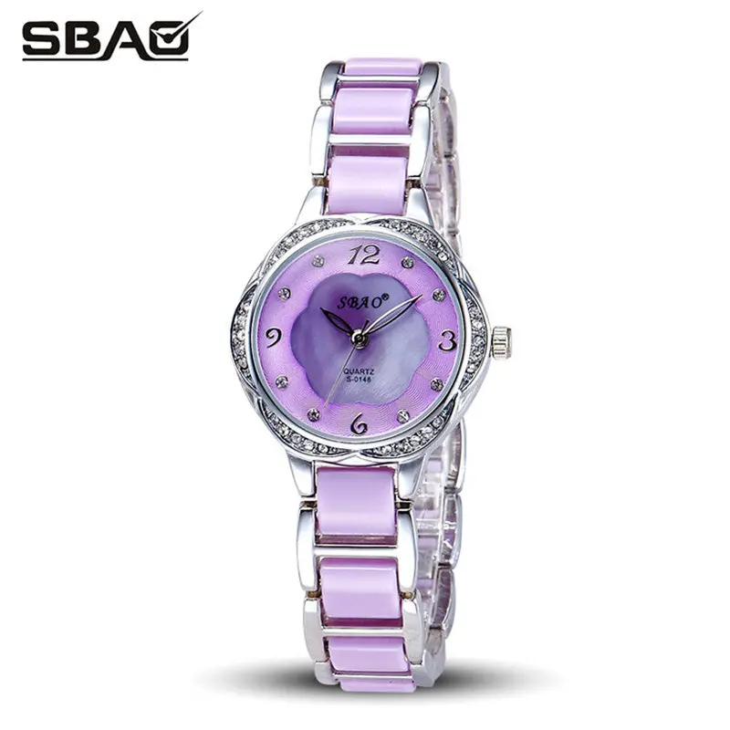 Sbao Women Watches The Elegant Mother Of Pearl Dial Bracelet Watch Famous Watches 4