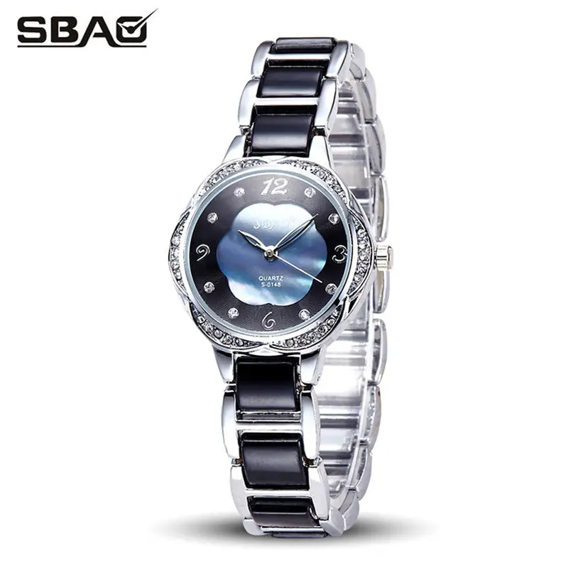 Sbao Women Watches The Elegant Mother Of Pearl Dial Bracelet Watch Famous Watches 5