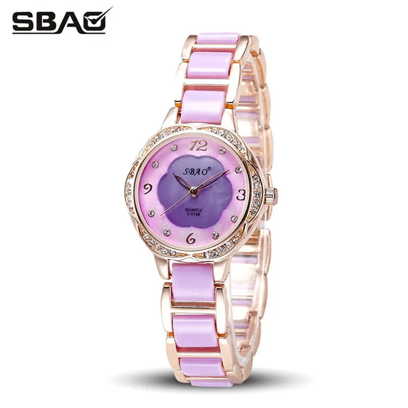Sbao Women Watches The Elegant Mother Of Pearl Dial Bracelet Watch Famous Watches 6