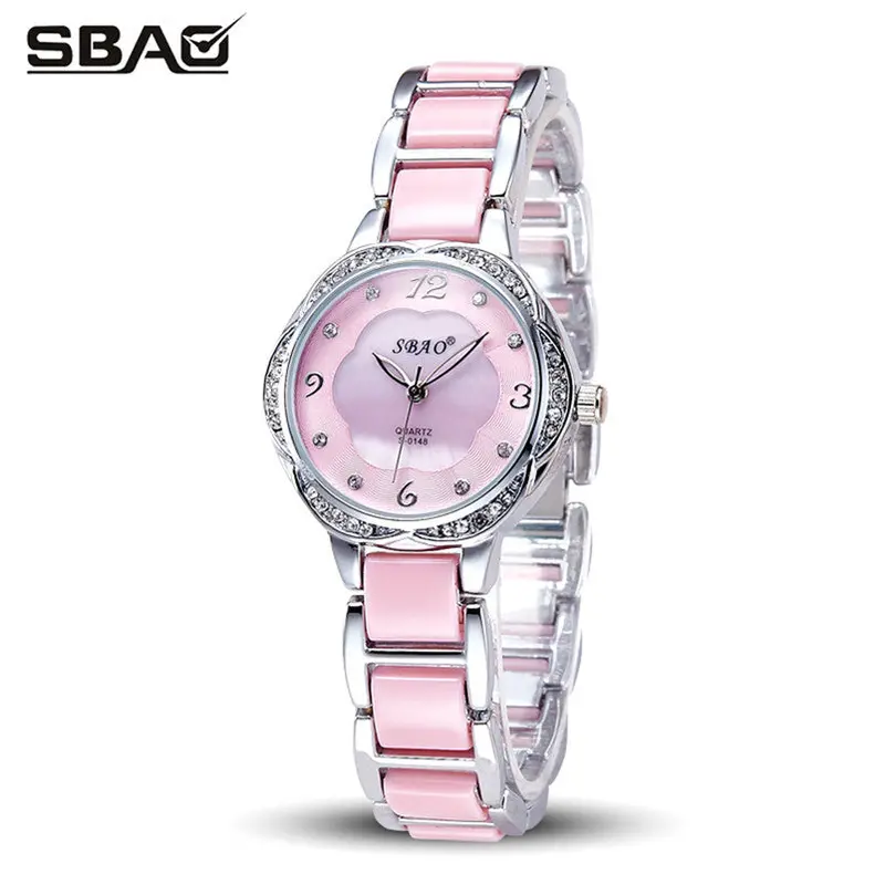 Sbao Women Watches The Elegant Mother Of Pearl Dial Bracelet Watch Famous Watches 8