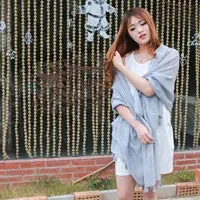 Scarf Beach Scarves From India Poncho Casual Loose Sexy Shawls Ladies Plaid Fringed Wrap Scarfs 3
