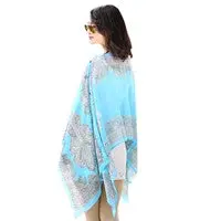Scarf From India Poncho Beach Shawls And Scarves Women Casual Chiffon Sunscreen Highquality Big Size Printed Silk Scarfs 1
