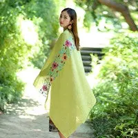 Scarf From India Poncho Scarves Shawls Beach Cover Up Women National Embroidery Sarong Wrap Scarfs 9