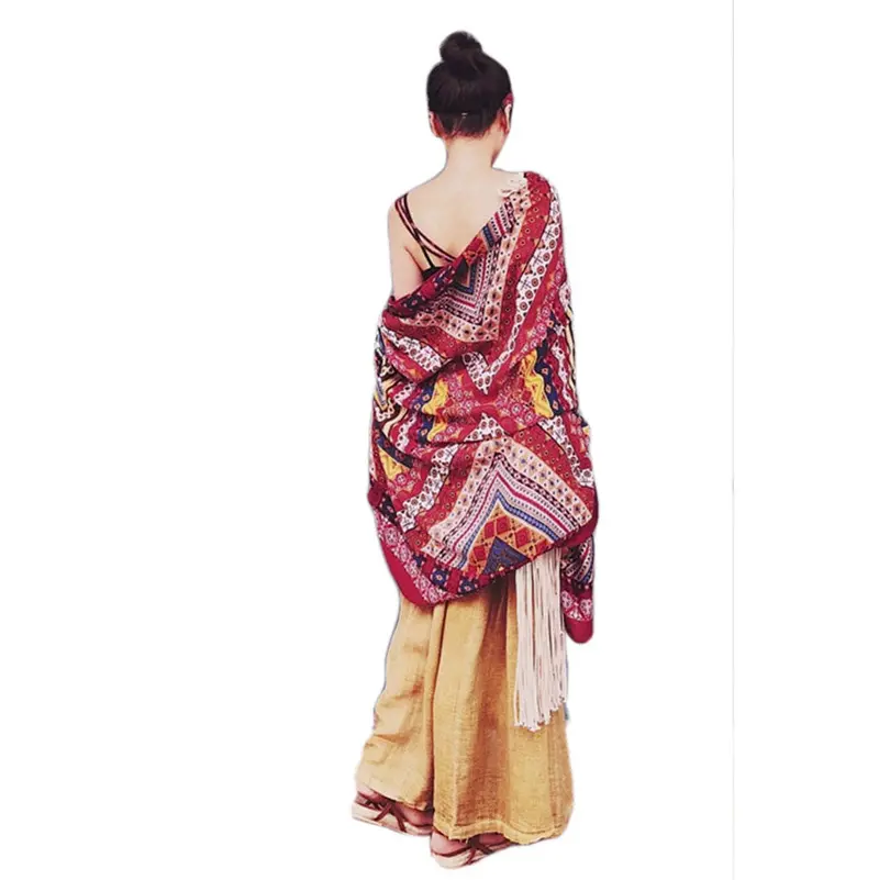 Scarf Women Beach Cover Up Bikini From India Boho Dress Swimwear Shawl Bathing Suit Kimono Tunic Scarfs Spain 1