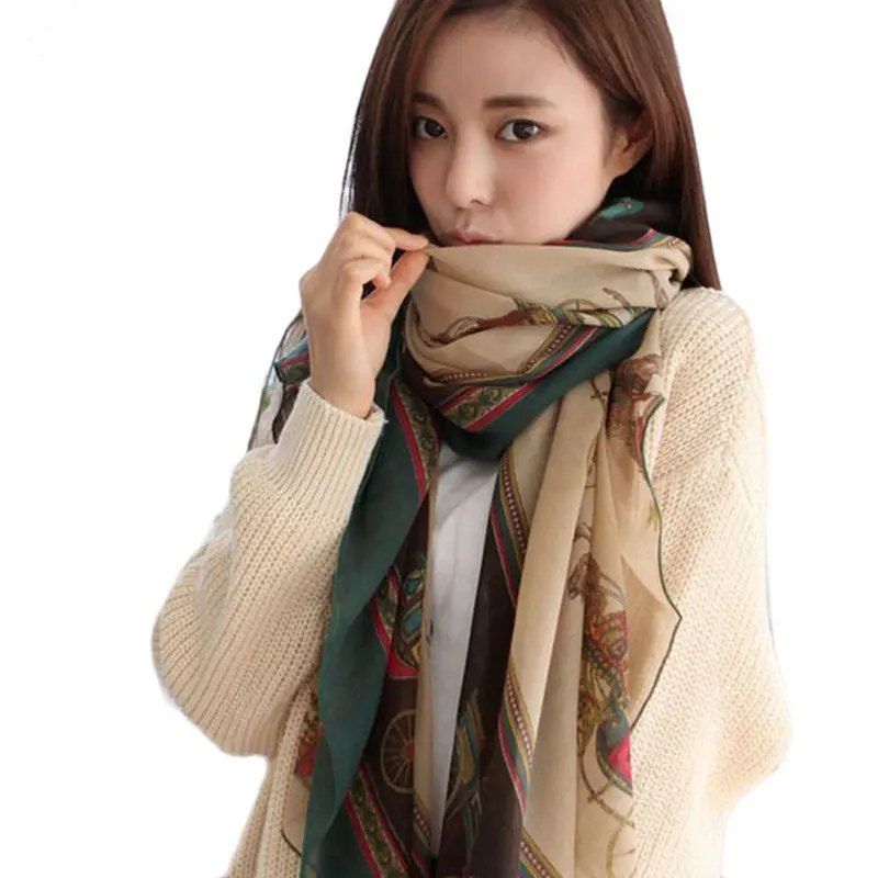 Scarf Women Lady Soft Large Wrap Shawl Scarves Echarpe European And American Popular Bufanda De Invierno 1