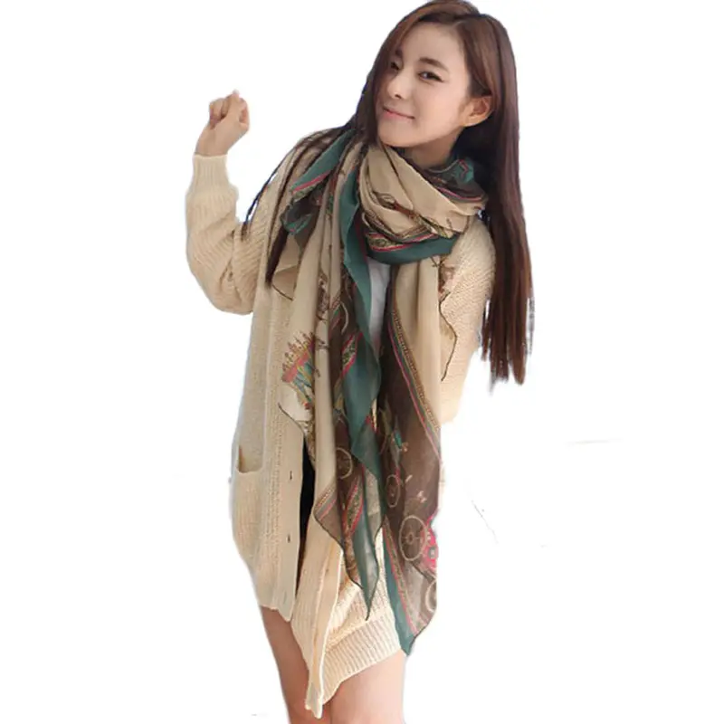 Scarf Women Lady Soft Large Wrap Shawl Scarves Echarpe European And American Popular Bufanda De Invierno 2