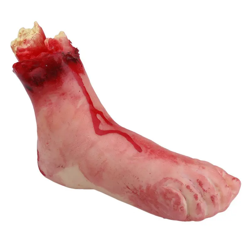 Scary Halloween Prop Toy Horror House Decor Bloody Leg Haunted House Party Decoration Scary Leg 16*19*6Cm 1