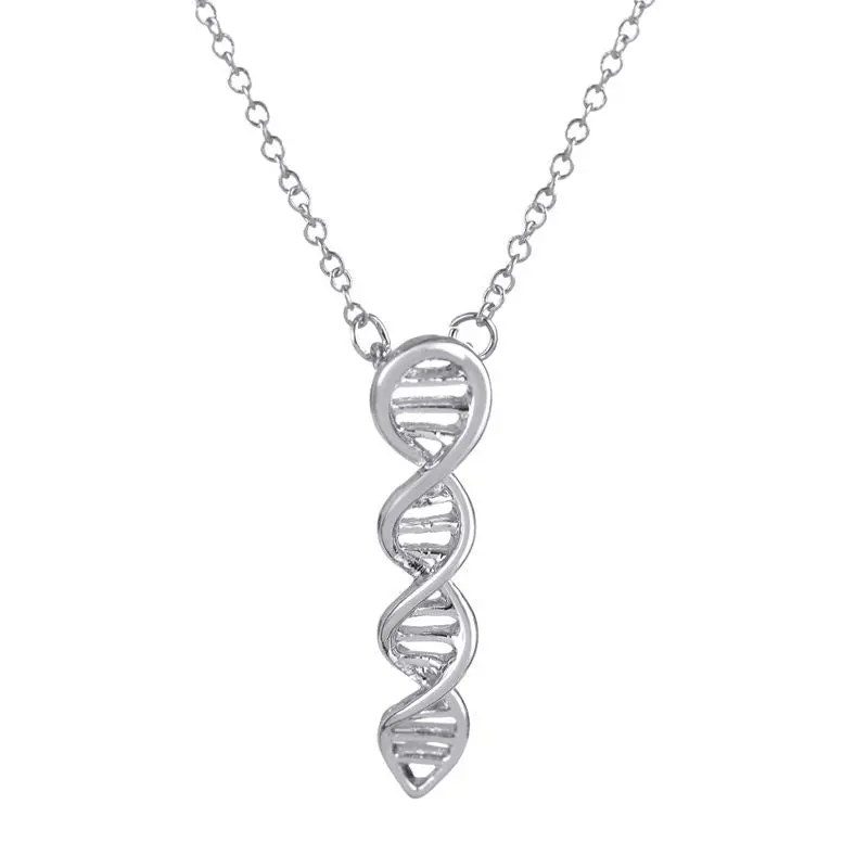 Science Jewelry Dna Necklace Biology Jewelry Molecule Necklace N209 2