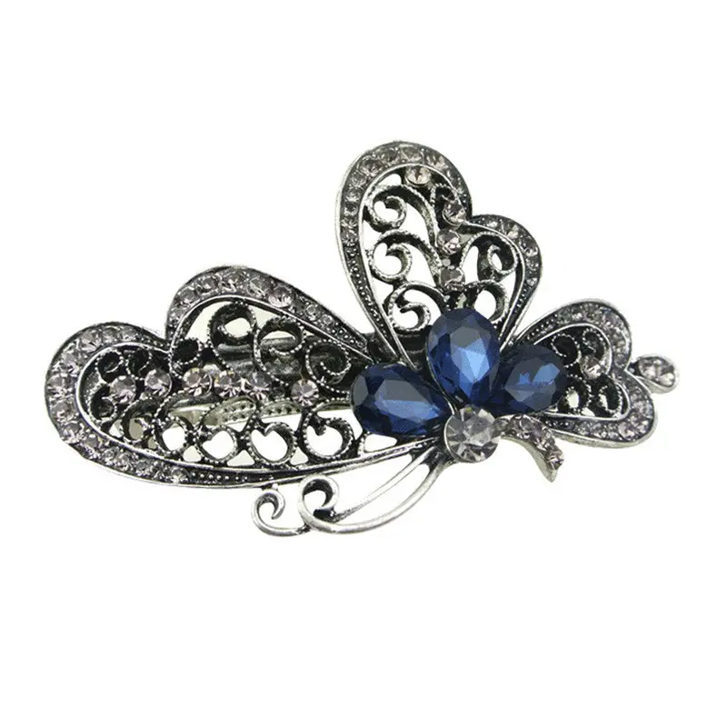 Scrunchy Blue Butterfly Hair Clip For Women Hair Accessories Trendy Jewelry Fast Shipping Feida 1