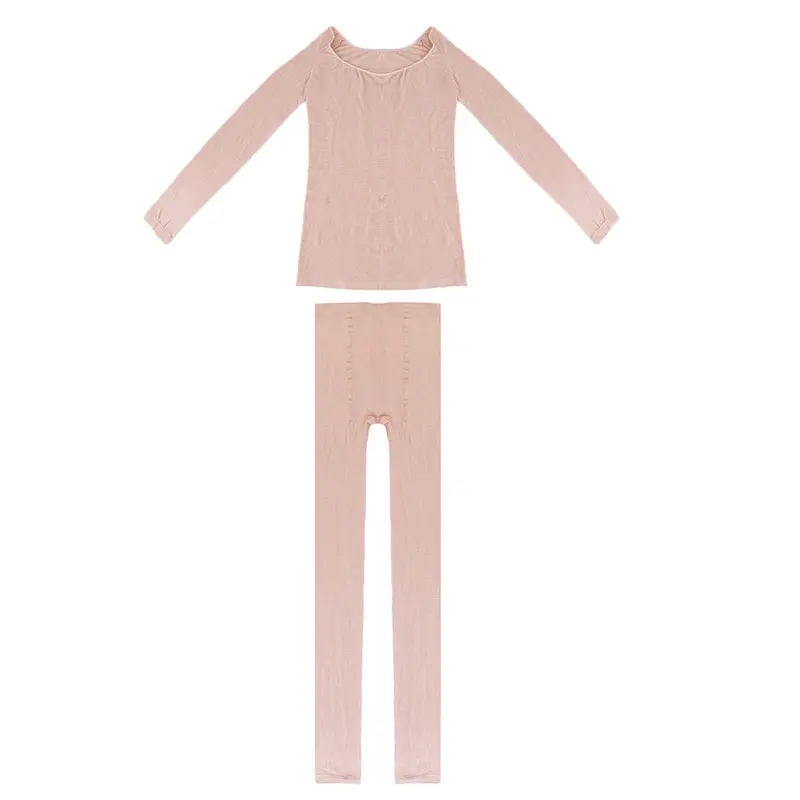 Seamless Body Shapingwarm Long Underwear Set Tight-Fitting 2