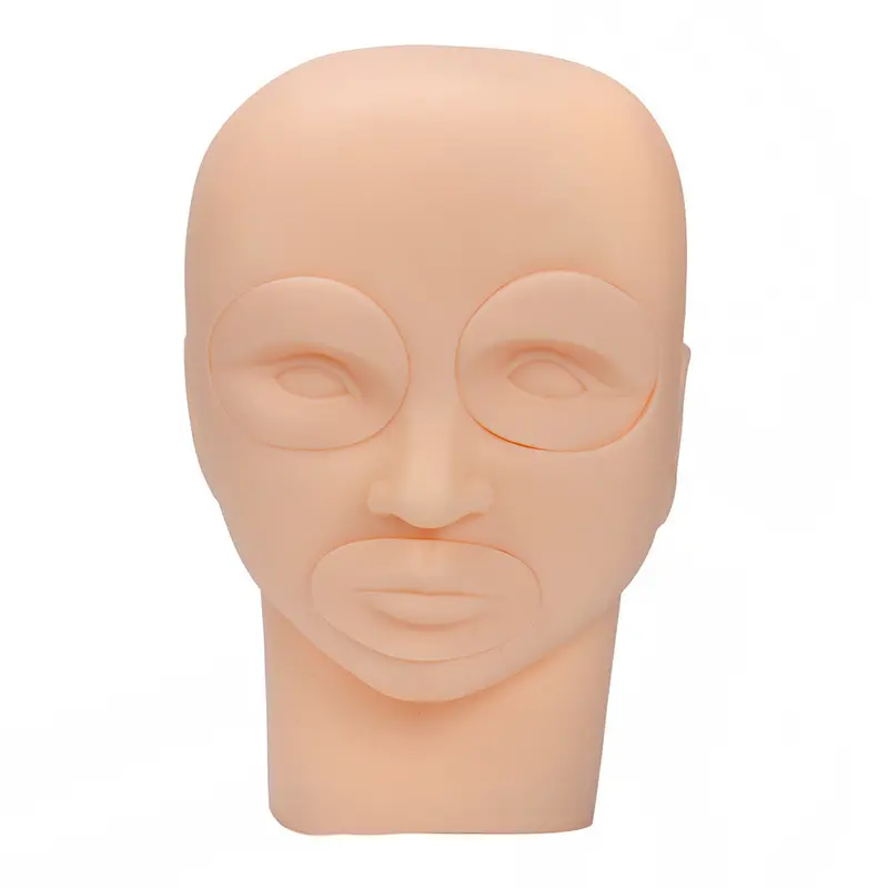 Semi Permanent Makeup Tattoo Eye Lip 3D Practice Skin Mannequin Head Training Massage & Relaxation 1