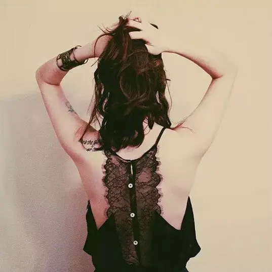 Sexy Backless Eyelash Lace Halter Bra Tank Bustier Buttons Back Crop Top Brandy Off The Shoulder Tops Camisa S M 4 Colors 7