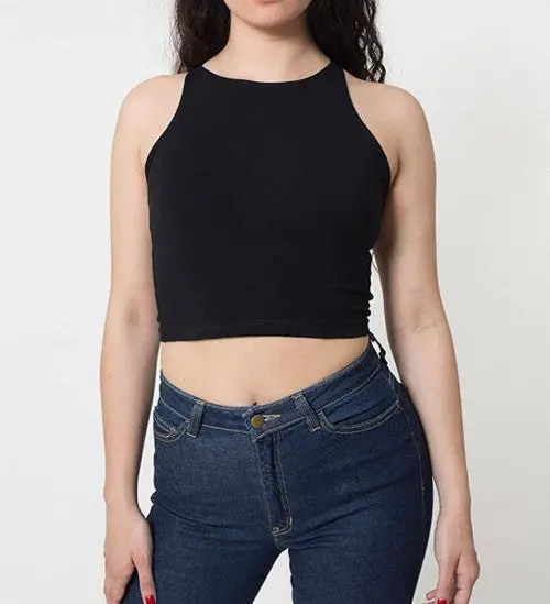 Sexy Bare Midriff Tanks Crop Top Brandy Melville Short Tank Tops Camis Camisole Tee Tee Ropa Mujer Camisetas Femininas 6 Colors 9