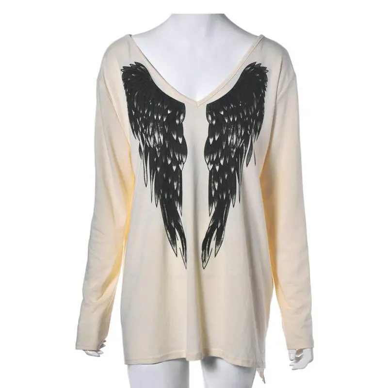 Sexy Blouse Women Real Picture Long Sleeve V Neck Shirt Blouse Top Wing Front Top Shirt 2