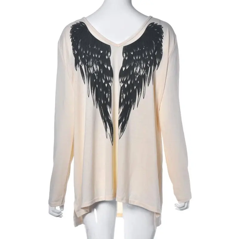 Sexy Blouse Women Real Picture Long Sleeve V Neck Shirt Blouse Top Wing Front Top Shirt 3