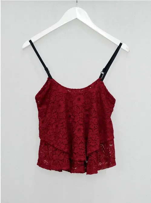 Sexy Crochect Lace Crop Top 3 Colors Club Backless Short Women Tops Camisole Sleeveless Cropped Tops For Women 3