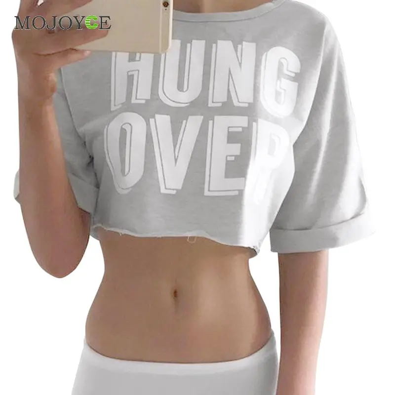 Sexy Cropped Fashion Crop Top Short Sleeve Women Tops Casual Tshirt Women Cropped Feminino Blusa Camisas Femininas 1