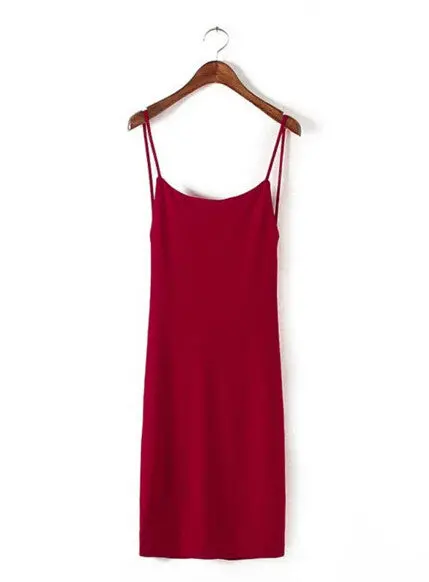 Sexy Deep Backless Spaghetti Strap Stretch Short Dress Women Strappy Dress Vestidos Dresses Robe Elbise Jurken 4