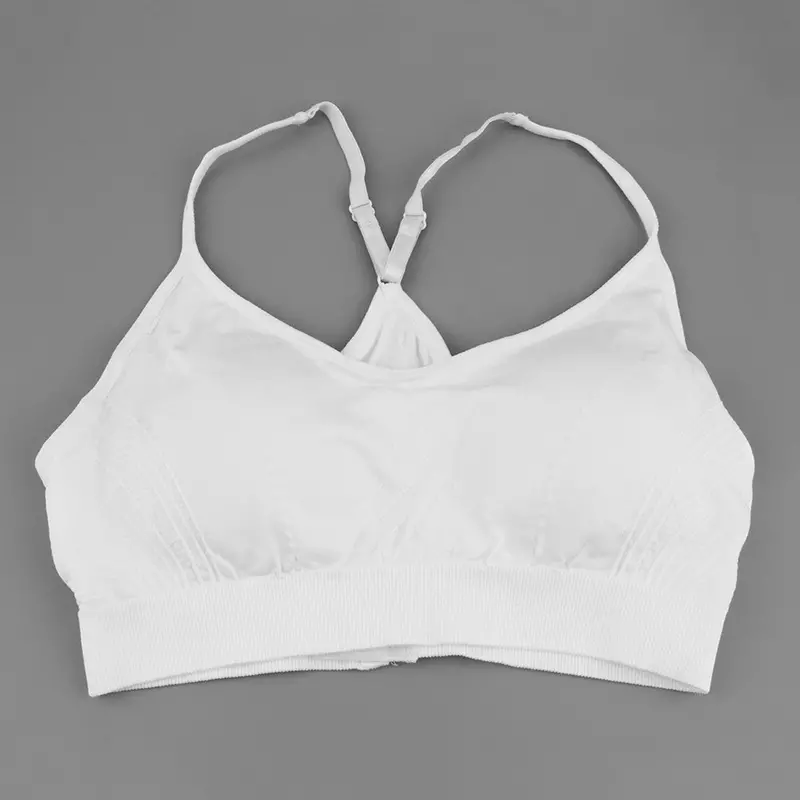Sexy Double Layersfitness Wire Bra Seamless Underwear Top Bra 1