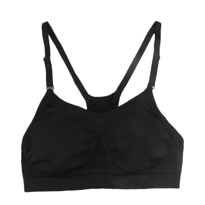 Sexy Double Layersfitness Yoga Sports Wiresimple Natural Bra Push Up Underwear Top Bra Adjustable Strap 3