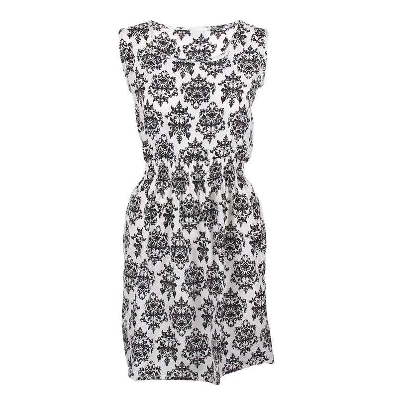 Sexy Dress Beach Party Short Dress Women Floral Printing Vintage Dress Vestidos 1