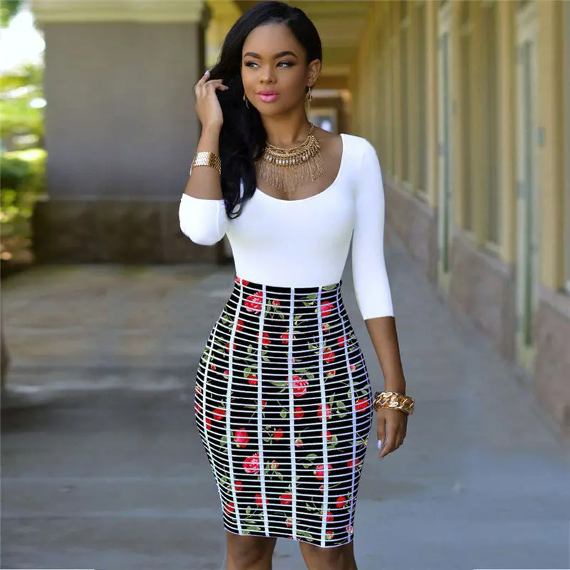 Sexy Dress Women Bandage Long Sleeve Bodycon Evening Party Dresses White Vintage Dress Elbise Feida 1