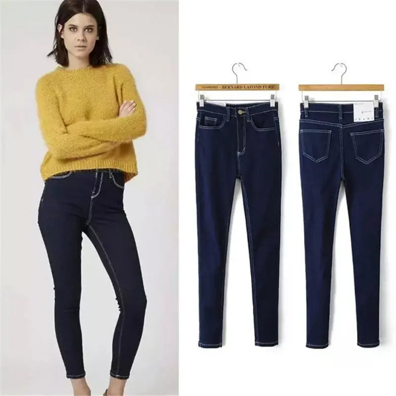 Sexy Hip Lift Women Jeans Slim Skinny High Waist Jeans Femme Pencil Pants Stretch Denim Jeans For Women 3