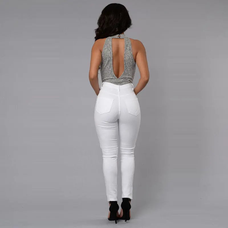 Sexy Jumpsuit Bodycon Bodysuit V-Neck Sleeveless Hollow Out Romper Womens Jumpsuit Solid Shorts Combinaison Femme M0126 4