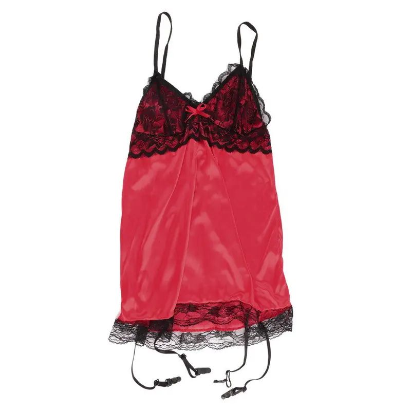 Sexy Lingerielace Dress Babydoll Sleepwear+G String Erotic Lingerie Lace Dress Underwear Sexy Products 1