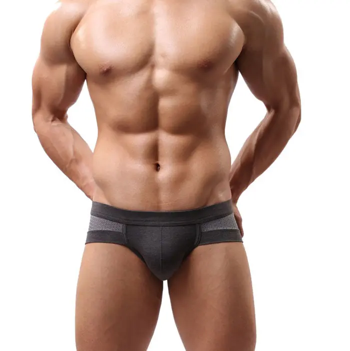 Sexy Men Boxer Cotton Underwear Fashion Solid Color Men's Simple Shorts Boxers Underpants Soft Plus Size 6