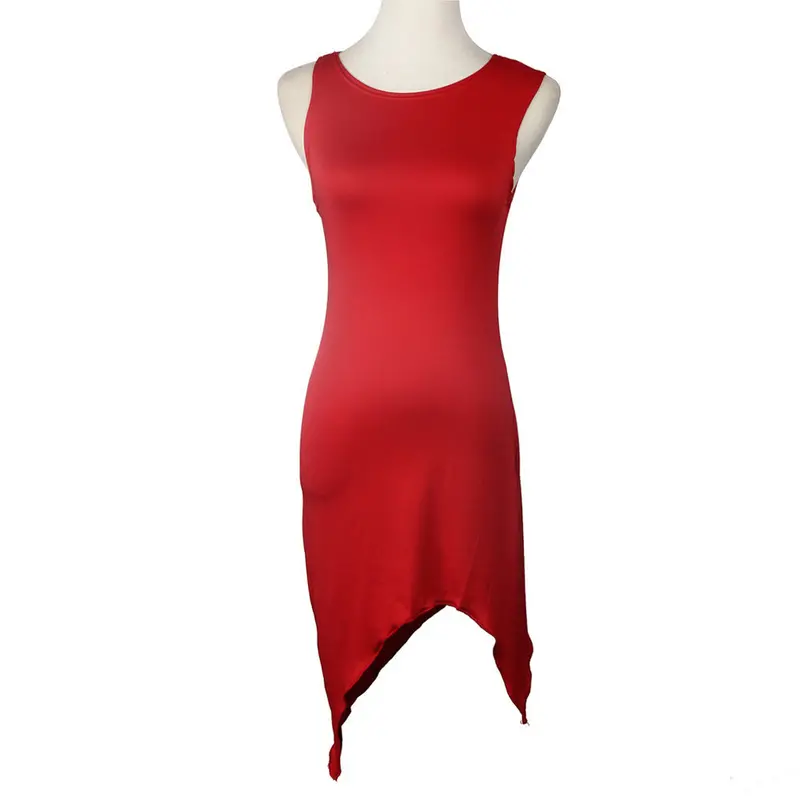 Sexy Party Dresses Women Slim Package Hip Nightclub Slit Irregular Dress Vestidos De Fiesta Feida 9