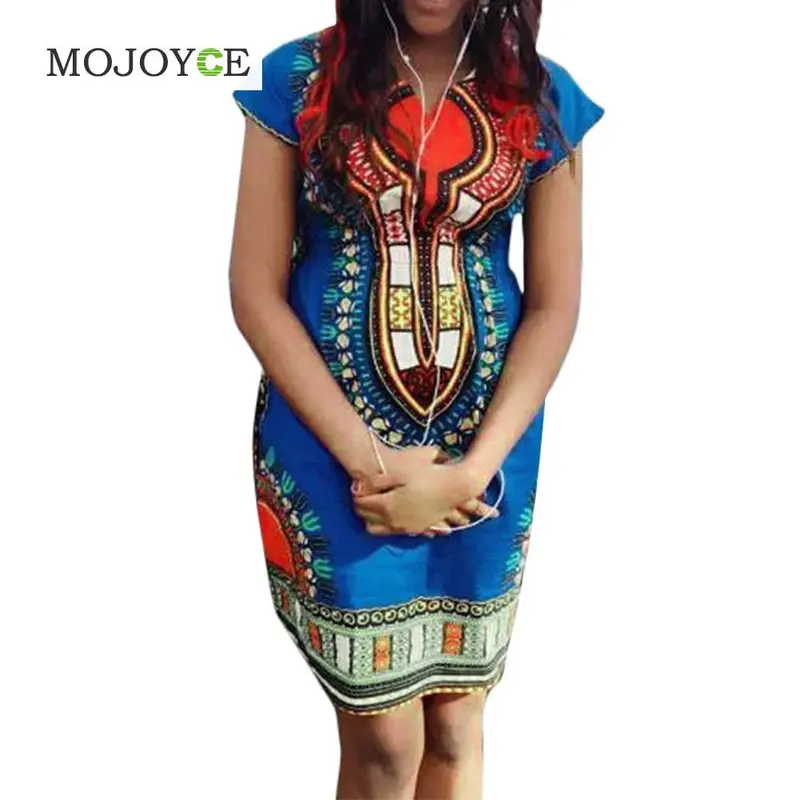 Sexy Print Bodycon Women Dress Vestidos Traditional African Print Dashiki Bodycon Slim Dress Vestido De Festa Plus Size 1