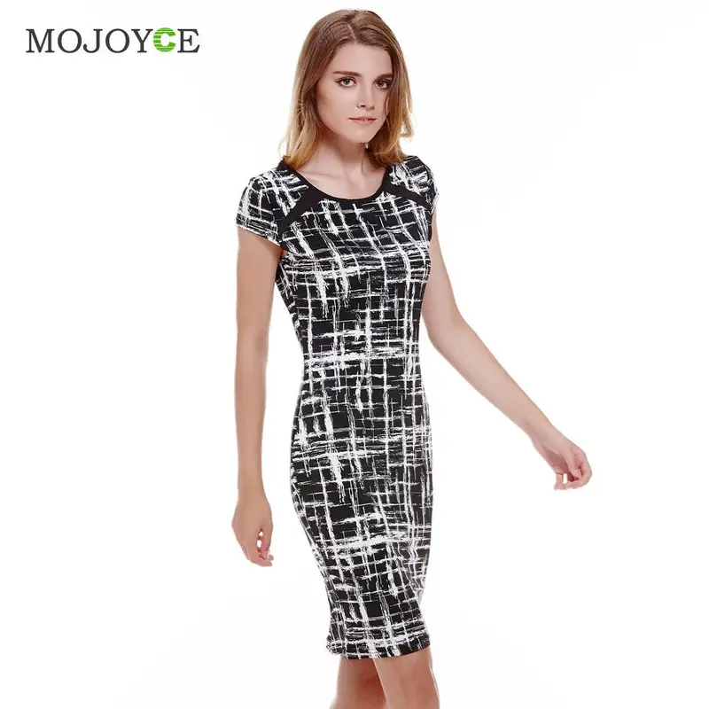 Sexy Print Women Dress Party Dresses Vestidos Casual Black Bodycon Mini Dress Work Office Vestido De Festa 2