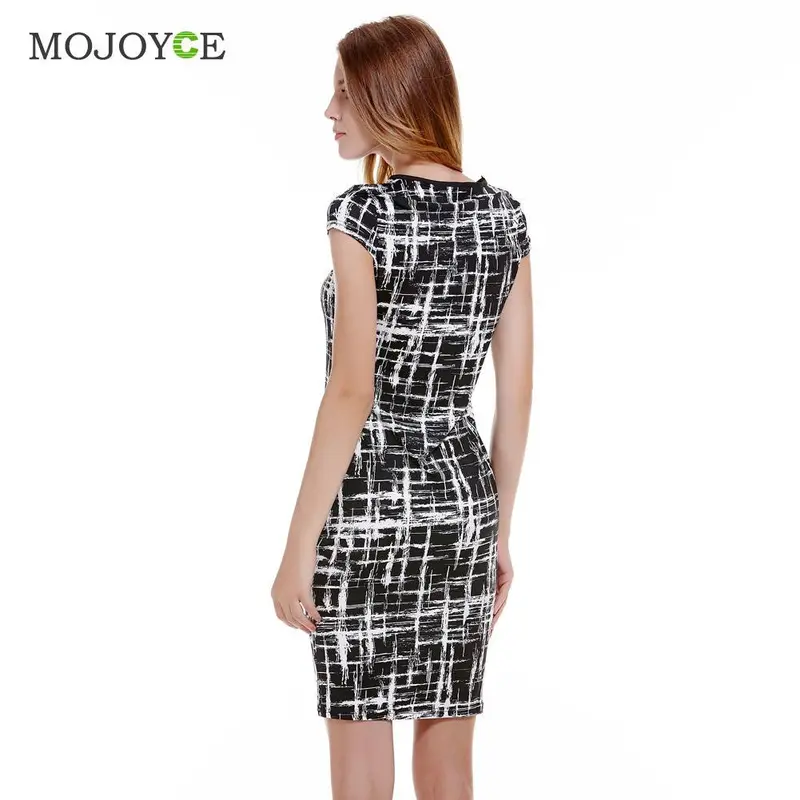 Sexy Print Women Dress Party Dresses Vestidos Casual Black Bodycon Mini Dress Work Office Vestido De Festa 4