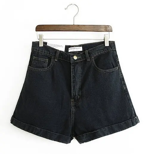 Sexy Retro High Waist Jeans Denim Shorts Roll-Up Hem Shorts Short Pants Trousers 3 Colors 5