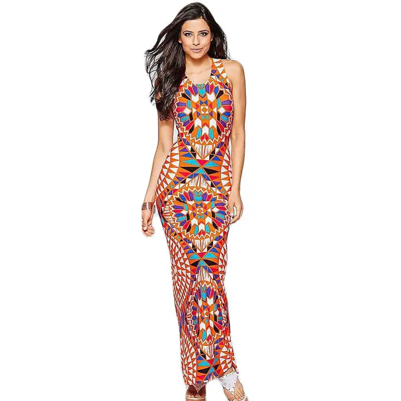 Sexy Sundress Vestido De Festa Womens Party Dresses Boho Lone Dress Beach Long Maxi Dresses Robe 4