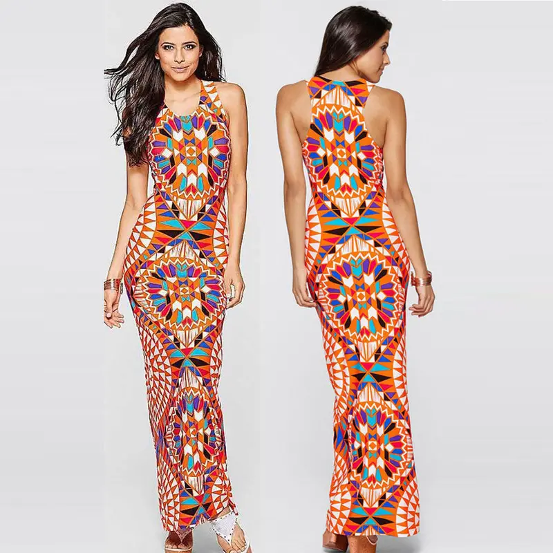 Sexy Sundress Vestido De Festa Womens Party Dresses Boho Lone Dress Beach Long Maxi Dresses Robe 5
