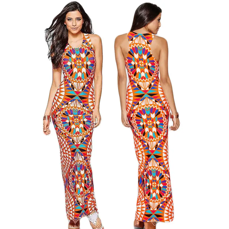 Sexy Sundress Vestido De Festa Womens Party Dresses Boho Lone Dress Beach Long Maxi Dresses Robe 5
