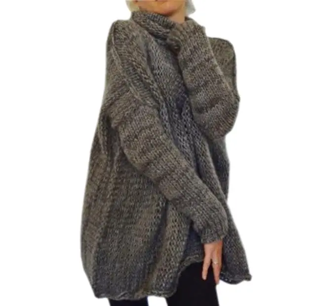 Sexy Turtle Neck Pullovers Women's Long Warm Sweater Slim Tunic Shirt Tops 4 Colors Plus Size Lx092 10