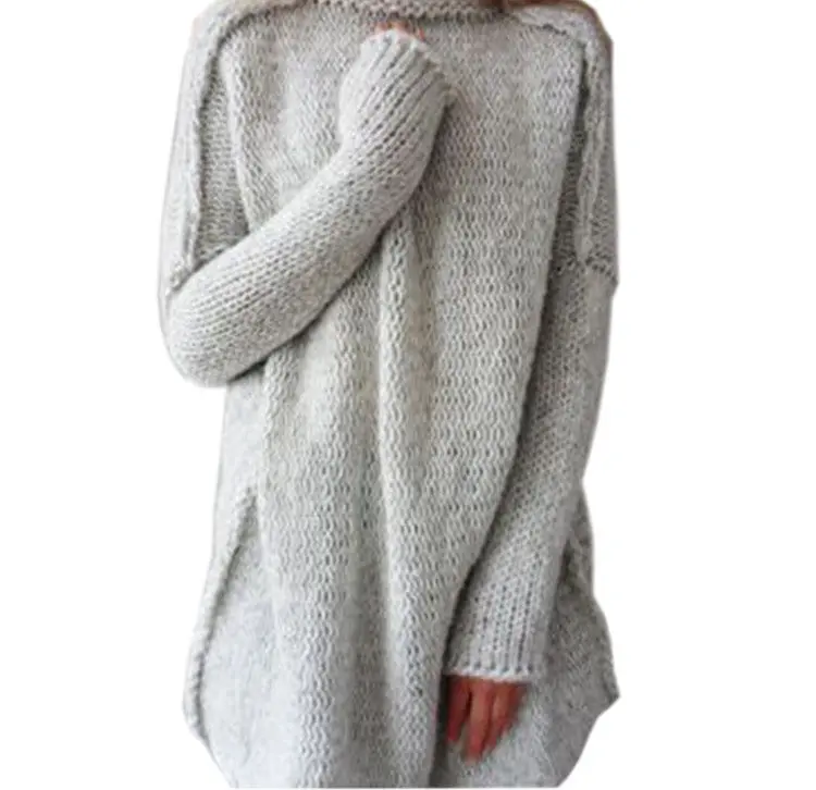 Sexy Turtle Neck Pullovers Women's Long Warm Sweater Slim Tunic Shirt Tops 4 Colors Plus Size Lx092 12