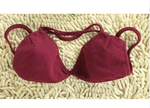 Sexy V Neck Backless Cross Brandage Strappy Bustier Crop Top Bra Tank Bralette Brandy Camis 6 Colors 5