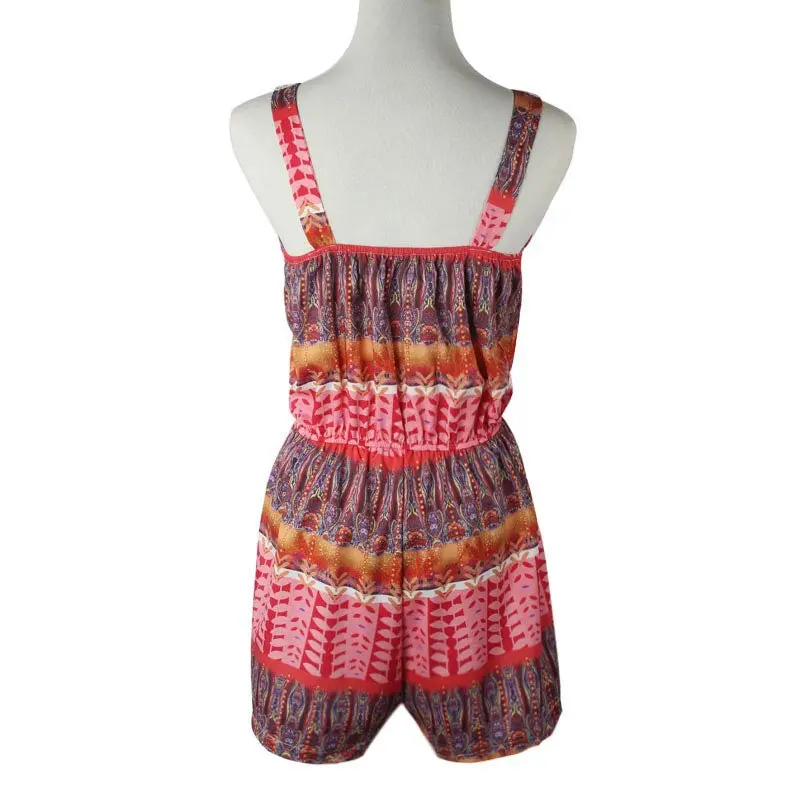 Sexy Women Backless Strap V Neck Lace Floral Rompers Bodysuit Jumpsuit Macacao Feminino Overalls 3