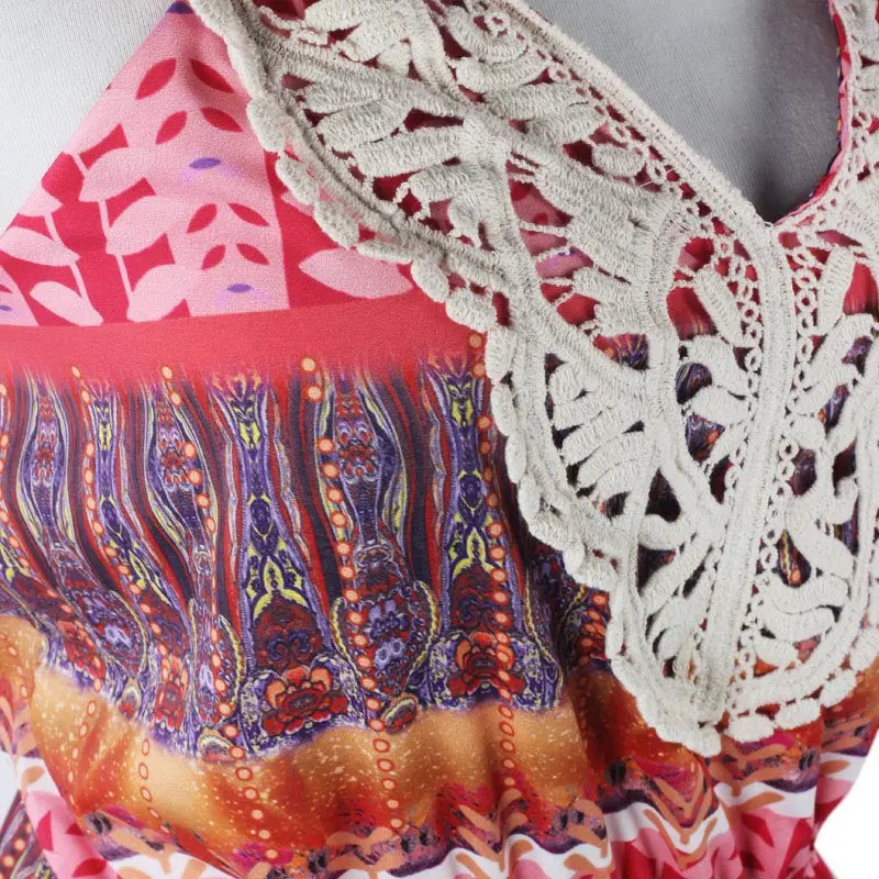 Sexy Women Backless Strap V Neck Lace Floral Rompers Bodysuit Jumpsuit Macacao Feminino Overalls 4