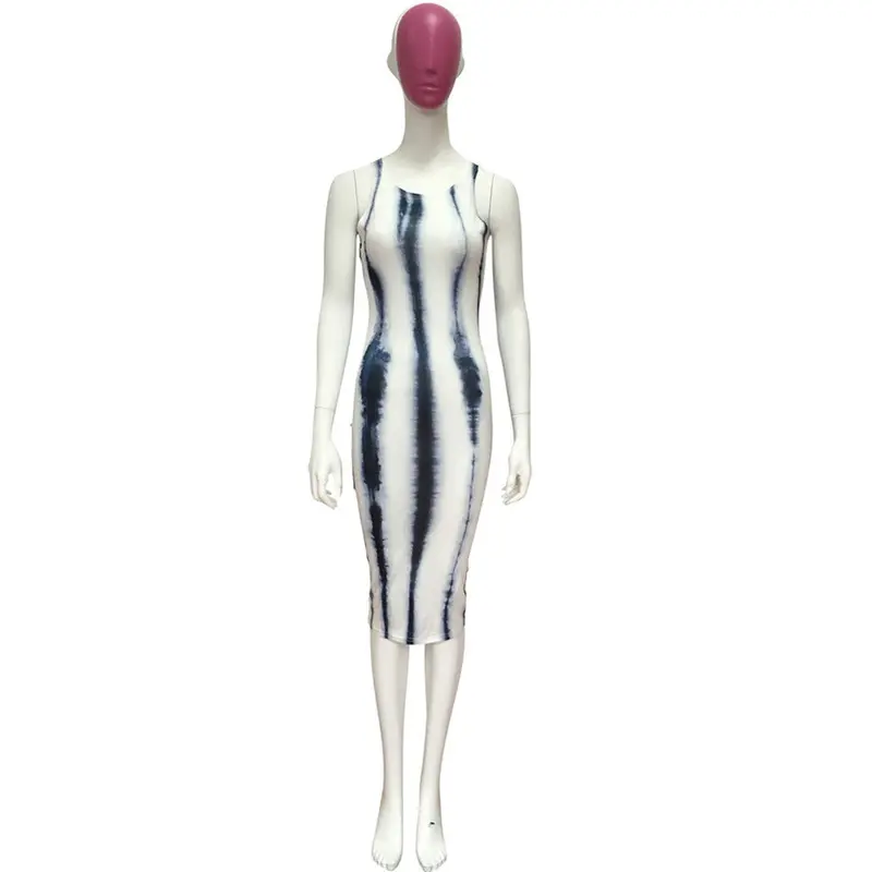 Sexy Women Bandage Dress Casual Beach Dress Sleeveless Women Ladies Work Wear Robe 4