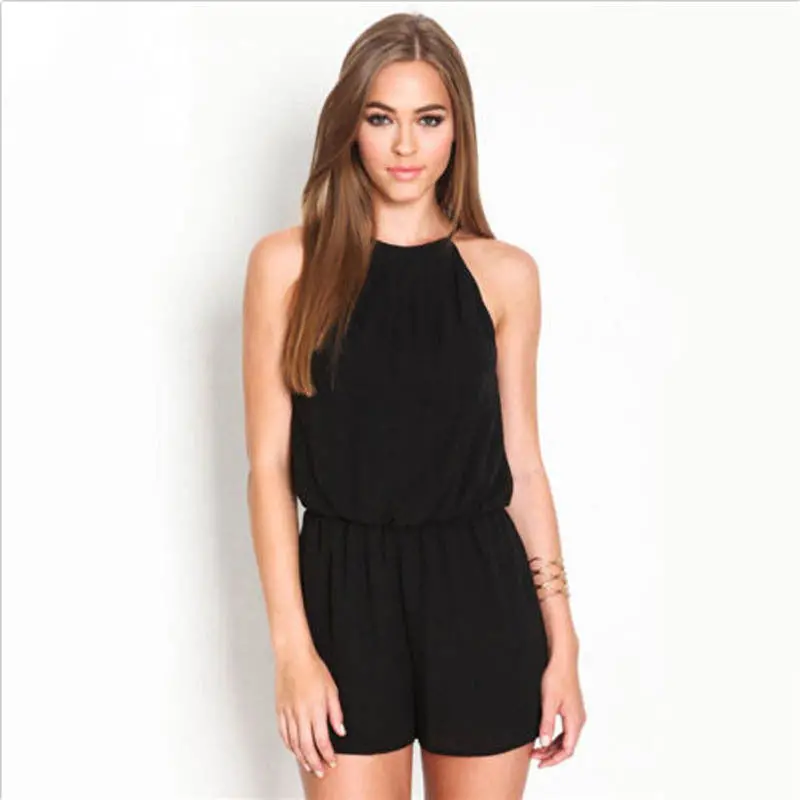 Sexy Women Black Sleeveless Bodycon Backless Jumpsuit Romper Trousers Clubwear 1