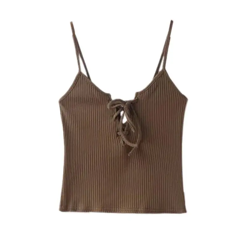 Sexy Women Bralette Bralet Bustier Knitted Crop Top Cami Tank Tops Sleeveless V 5