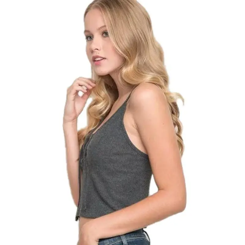 Sexy Women Bralette Bralet Bustier Knitted Crop Top Cami Tank Tops Sleeveless V 8