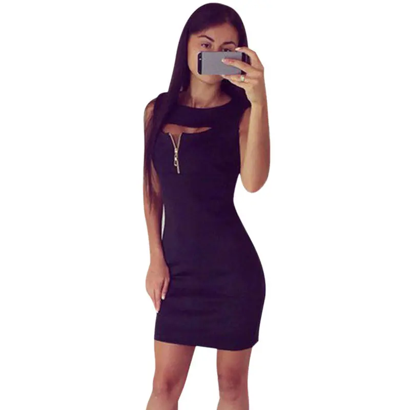 Sexy Women Clothing Sexy Sleeveless Party Bodycon Red Mini Dress Vestidos De Fiesta Feida 5