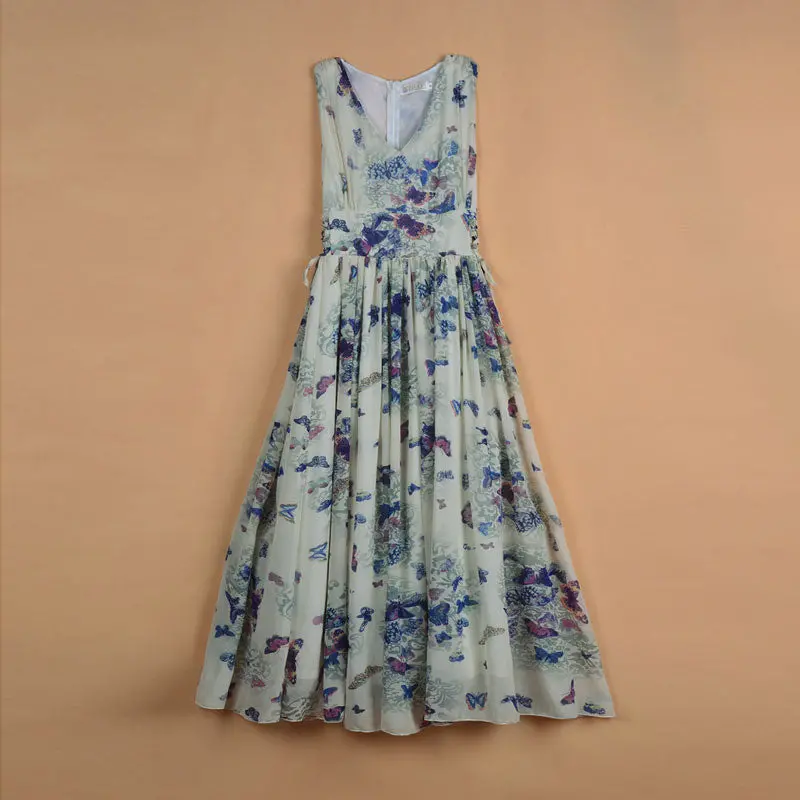 Sexy Women Dress Long Chiffon Dress Beach Dresses Loose Casual Dress Slim Vestidos Plussize Xxl 3