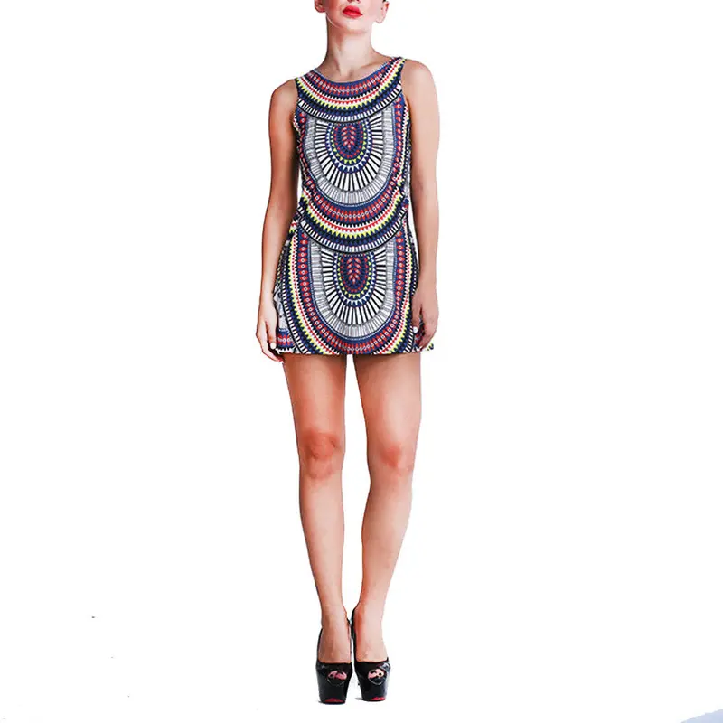 Sexy Women Dress Lovely Printing Bodycon Party Evening Mini Dress Bandage Ol Office Vestido Ladies 1